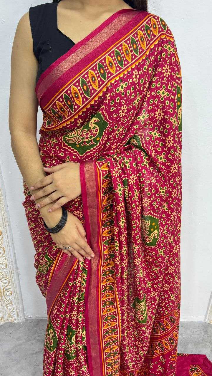 Ynf Soft Cotton Silk RIN207 2314 Sarees Wholesale Pre Draped Saree Embroidered Sarees Festive Sarees Manufacturer- Kapda Export