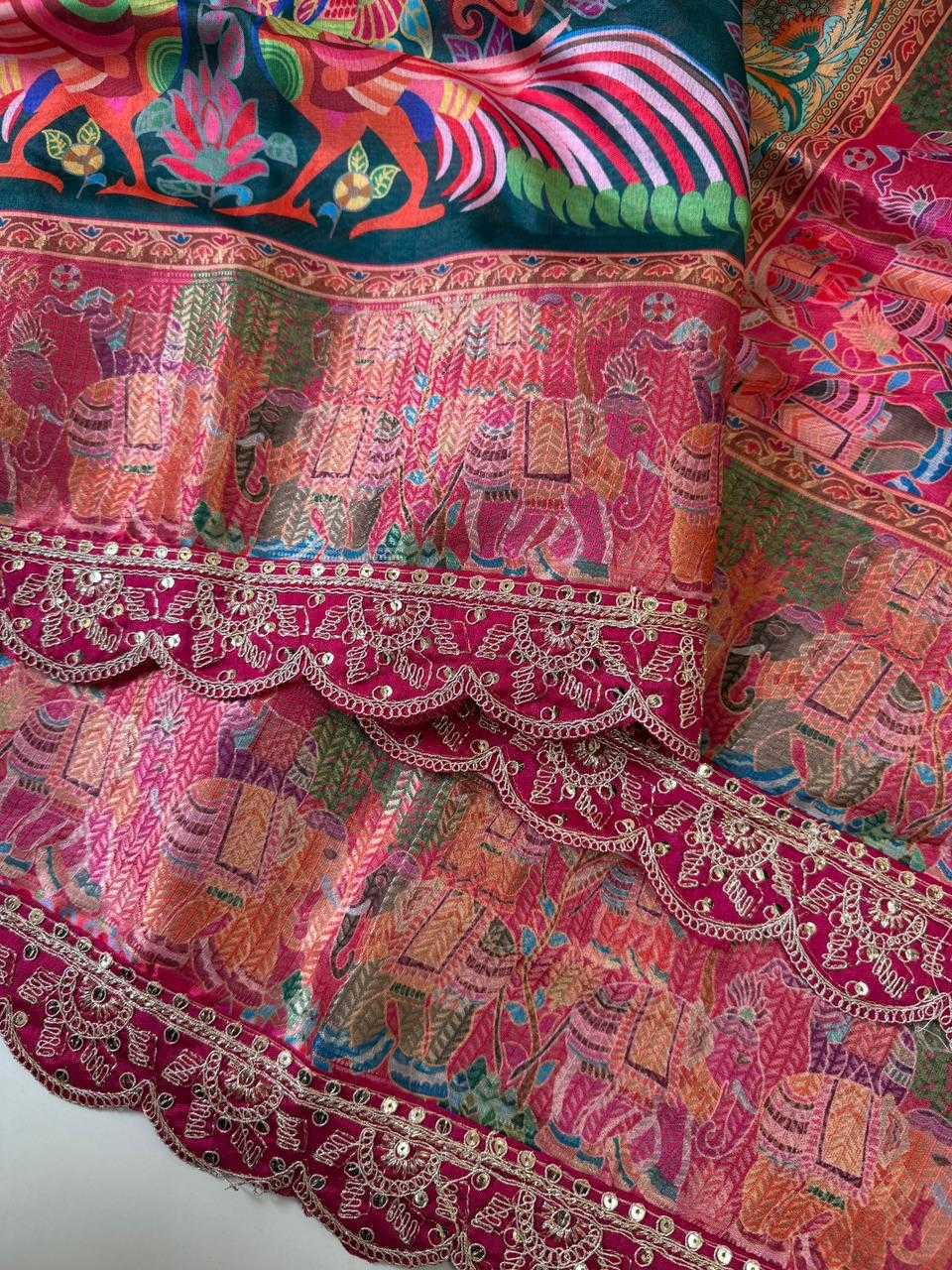 Ynf Soft Dola KESH681 108 Sarees Festive Collections Wholesale Printed Sarees Embroidered Sarees Sarees With Blouse Manufacturer- Kapda Export