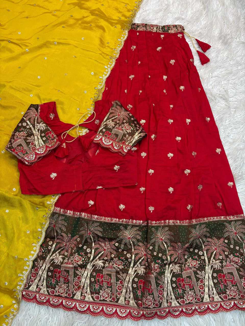 Ynf Soft Dola KESH713 118 Sarees Festive Collections Wholesale Lehenga Sarees Half Sarees Sarees With Blouse Manufacturer- Kapda Export