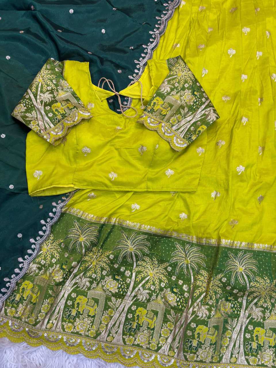 Ynf Soft Dola KESH713 118 Sarees Festive Collections Wholesale Lehenga Sarees Half Sarees Sarees With Blouse Manufacturer- Kapda Export