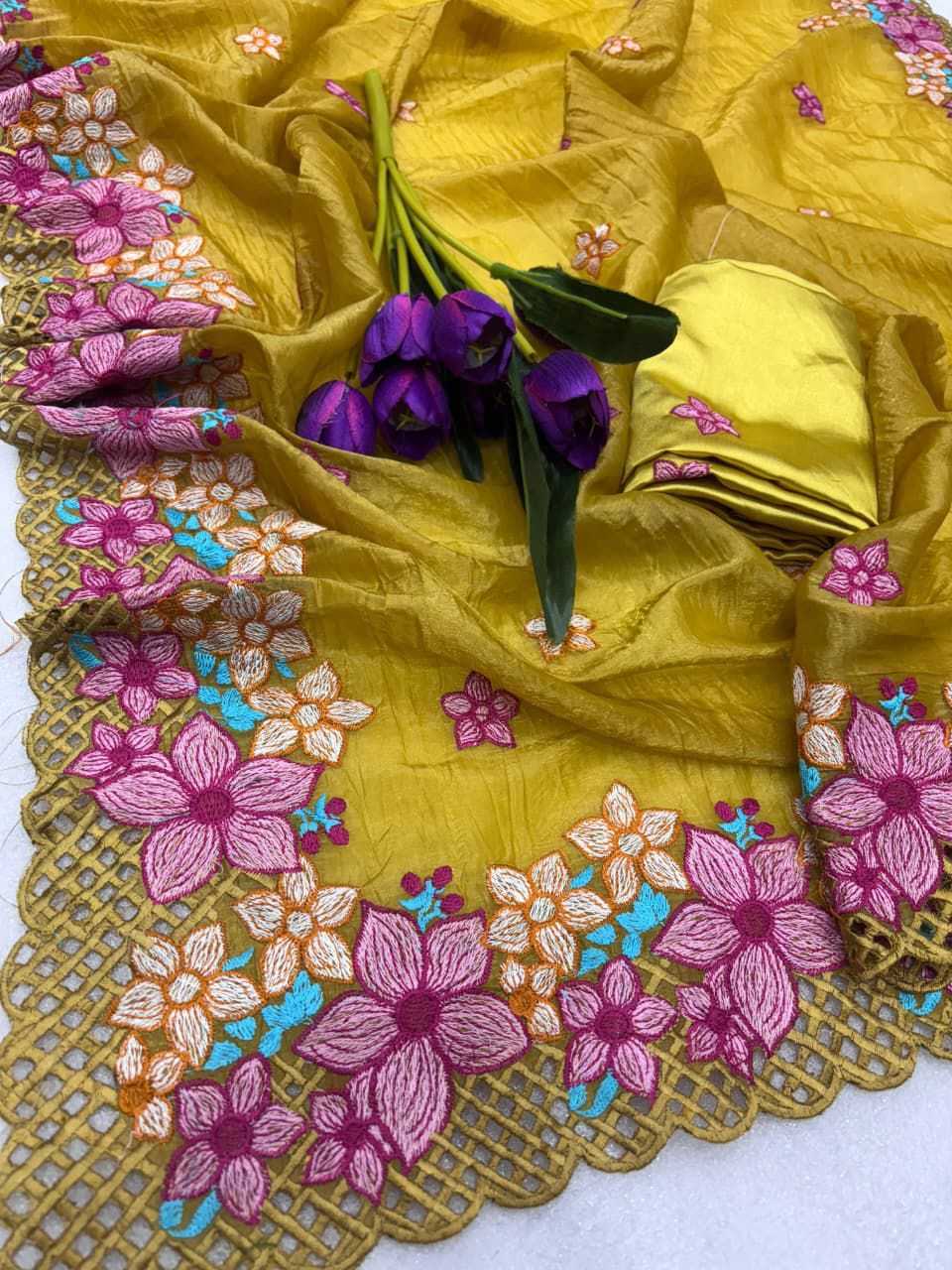 Ynf Soft Gold Crush KESH694 SLC-24 Sarees Festive Collections Wholesale Party Wear Sarees Festive Sarees Sarees With Blouse Manufacturer- Kapda Export