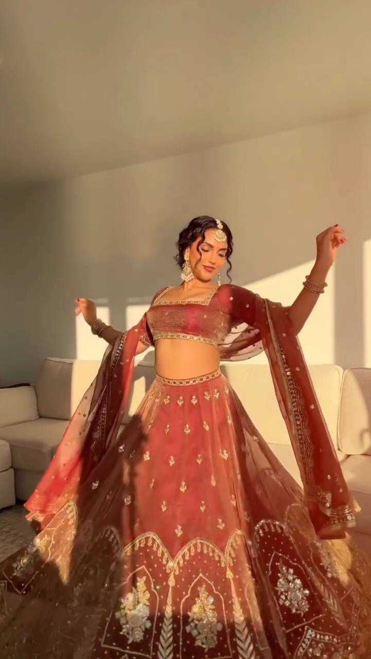 Ynf Soft Kashmiri Silk RIN162 394 Lehengas Wholesale Designer Lehenga Wedding Lehenga Sequins Lehenga Manufacturer- Kapda Export