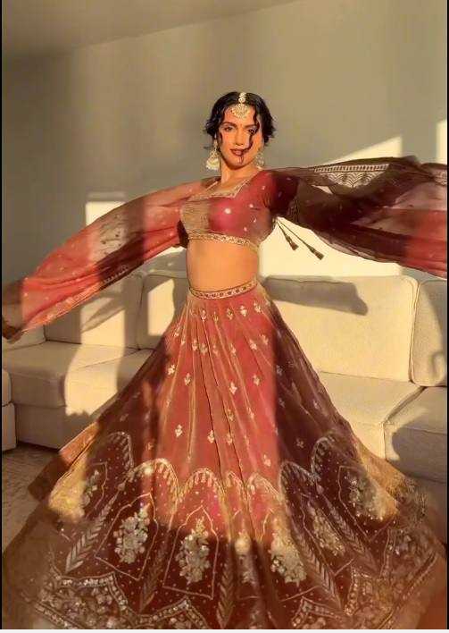 Ynf Soft Kashmiri Silk RIN162 394 Lehengas Wholesale Designer Lehenga Wedding Lehenga Sequins Lehenga Manufacturer- Kapda Export