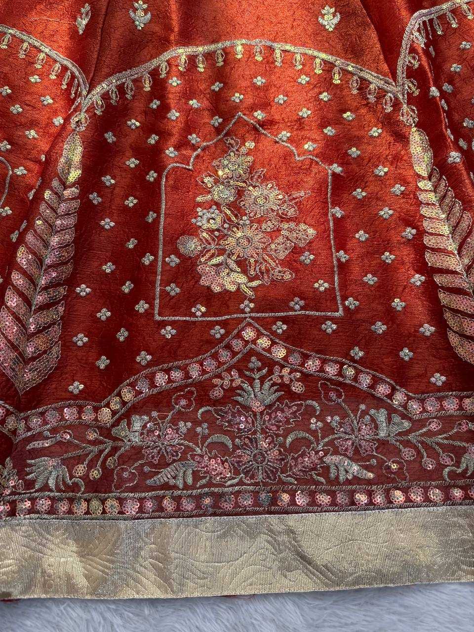 Ynf Soft Kashmiri Silk RIN162 394 Lehengas Wholesale Designer Lehenga Wedding Lehenga Sequins Lehenga Manufacturer- Kapda Export