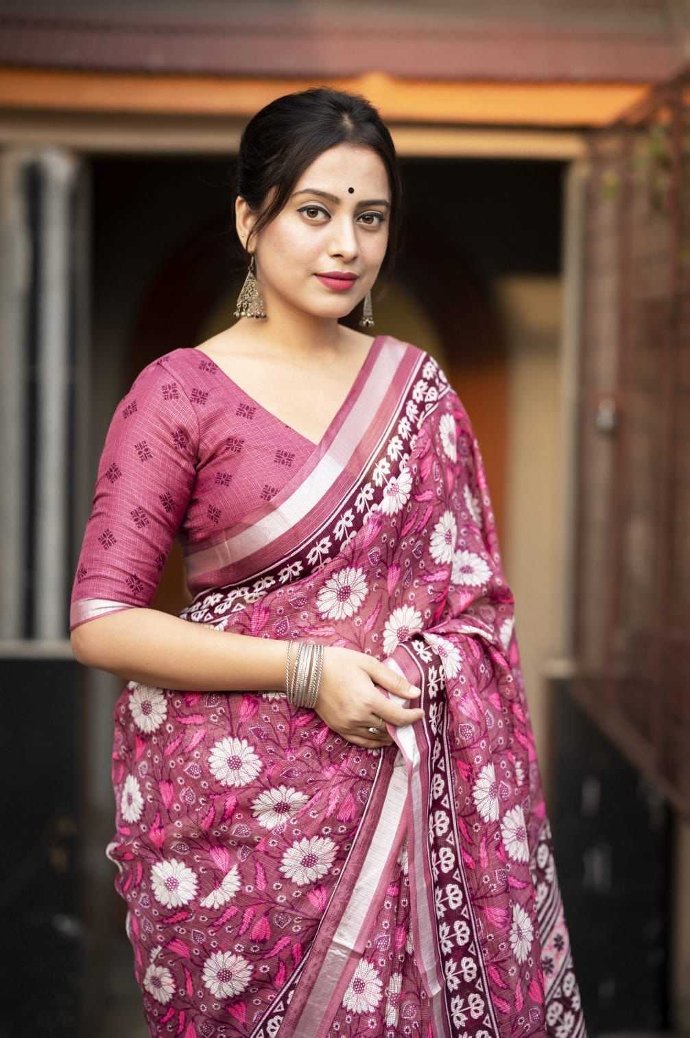 Ynf Soft Kota KESH433 146 ajrakh kota Sarees Wholesale Designer Sarees Kota Doria Sarees Zari Border Sarees Manufacturer- Kapda Export