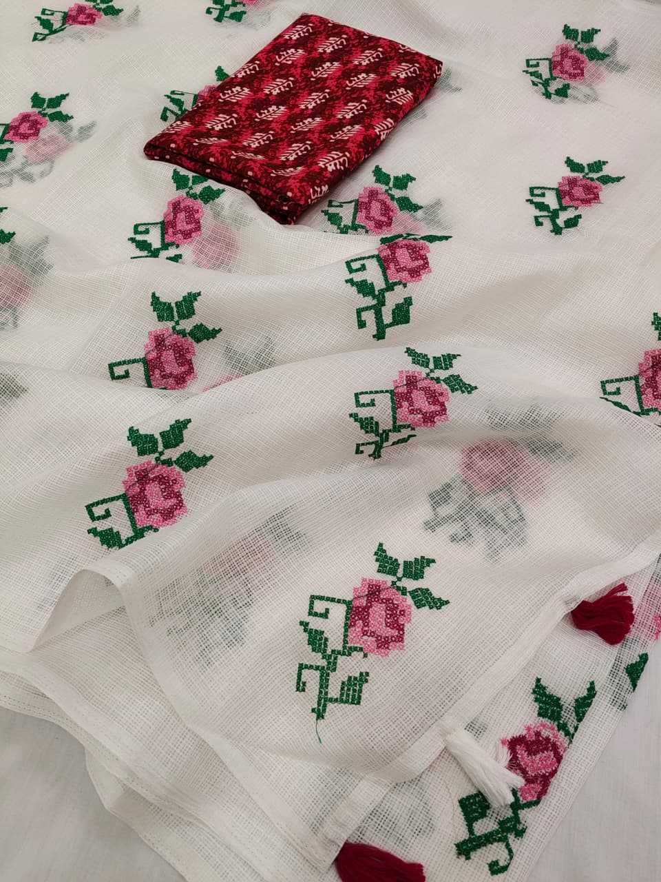 Ynf Soft Kota KESH682 Aabina Sarees Festive Collections Wholesale Designer Sarees White Sarees Onam Collections Manufacturer- Kapda Export