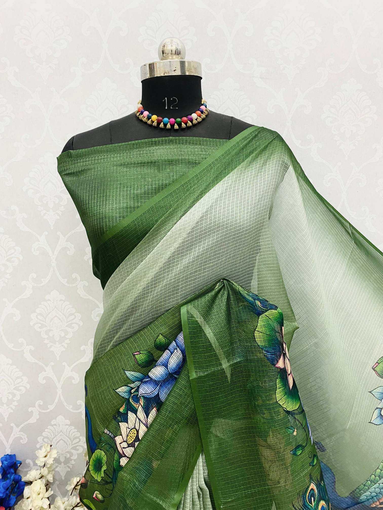 Ynf Soft Kota KESH690 292 Kalamkari Sarees Wholesale Designer Sarees Printed Sarees Kota Doria Sarees Manufacturer- Kapda Export