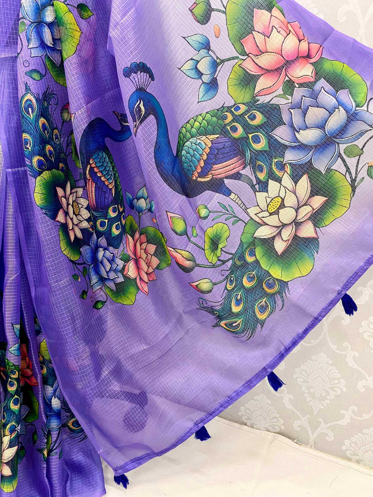 Ynf Soft Kota KESH690 292 Kalamkari Sarees Wholesale Designer Sarees Printed Sarees Kota Doria Sarees Manufacturer- Kapda Export