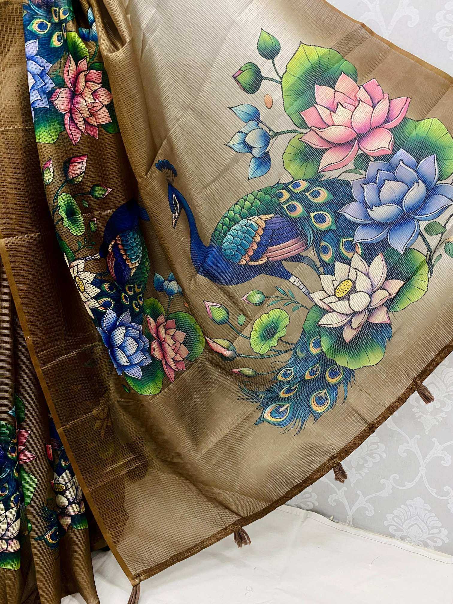 Ynf Soft Kota KESH690 292 Kalamkari Sarees Wholesale Designer Sarees Printed Sarees Kota Doria Sarees Manufacturer- Kapda Export