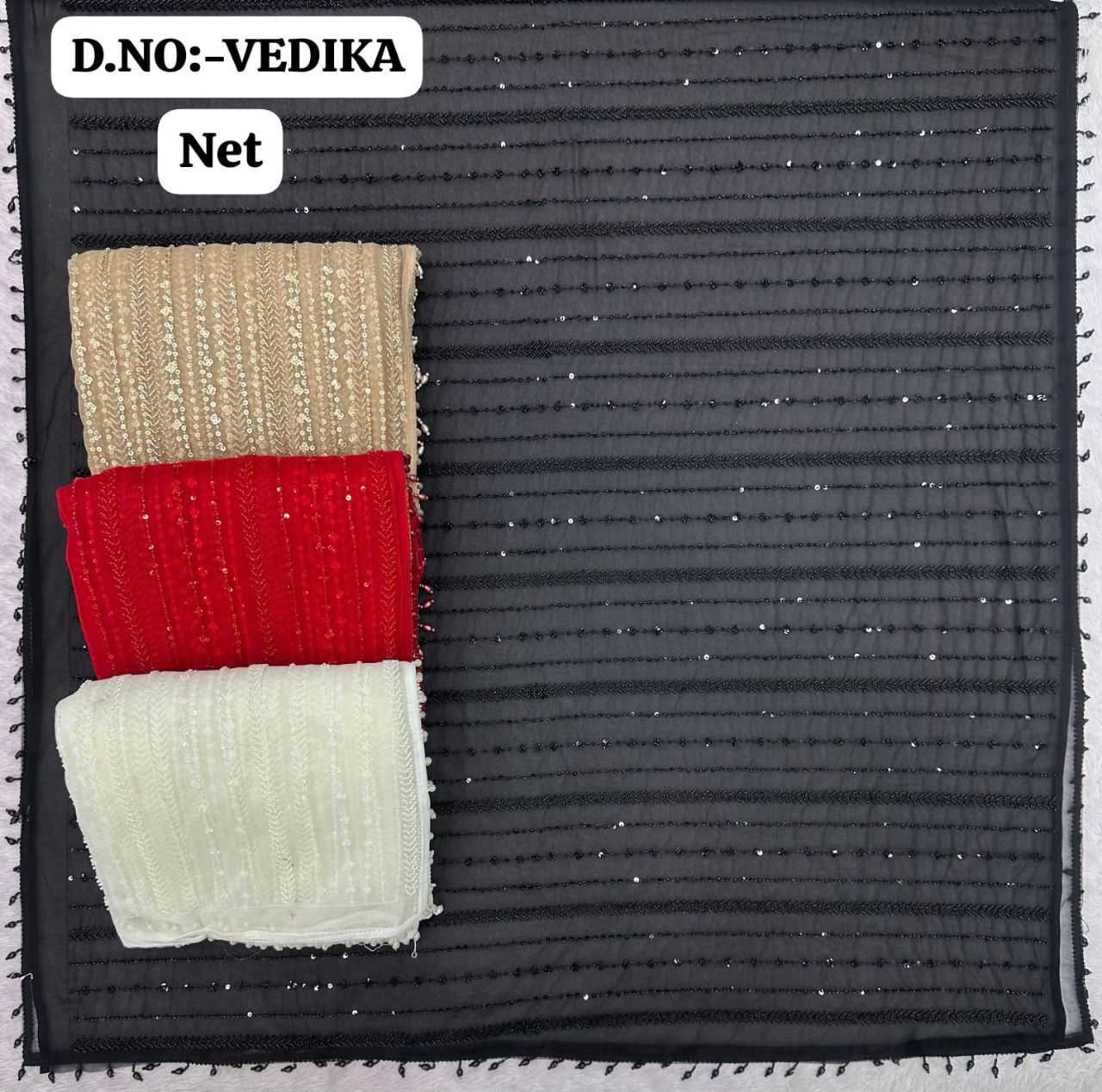 Ynf Soft Net KESH114 VEDIKA Sarees Wholesale Net Sarees Sequin Sarees Embroidered Sarees Manufacturer- Kapda Export