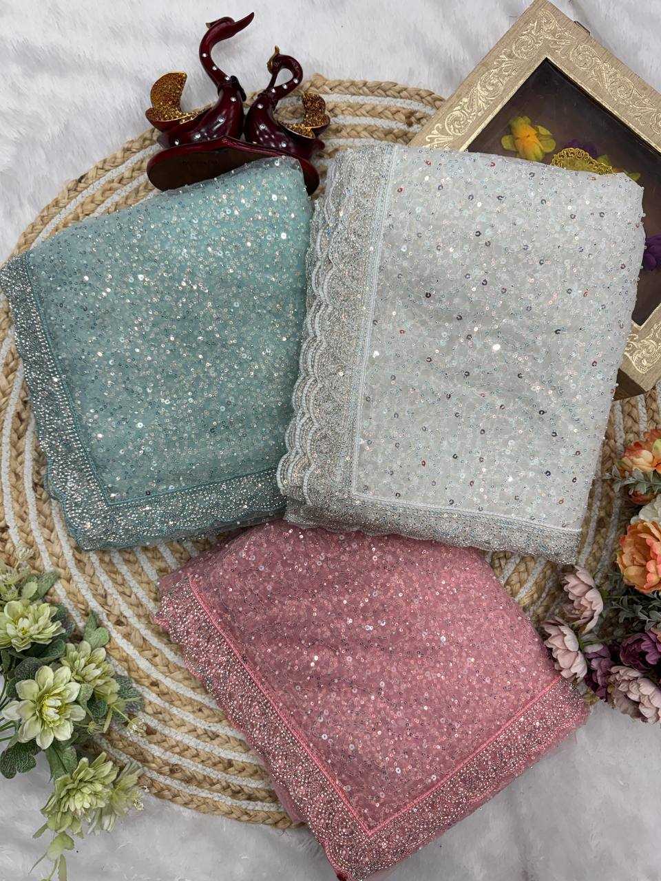 Ynf Soft Net KESH151 5565 Sarees Wholesale Designer Sarees Sequin Sarees Embroidered Sarees Manufacturer- Kapda Export