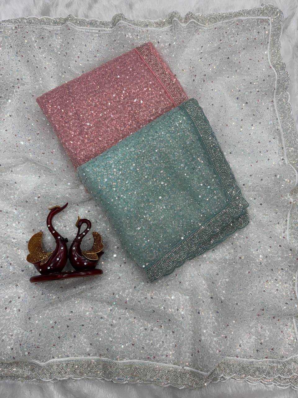 Ynf Soft Net KESH151 5565 Sarees Wholesale Designer Sarees Sequin Sarees Embroidered Sarees Manufacturer- Kapda Export