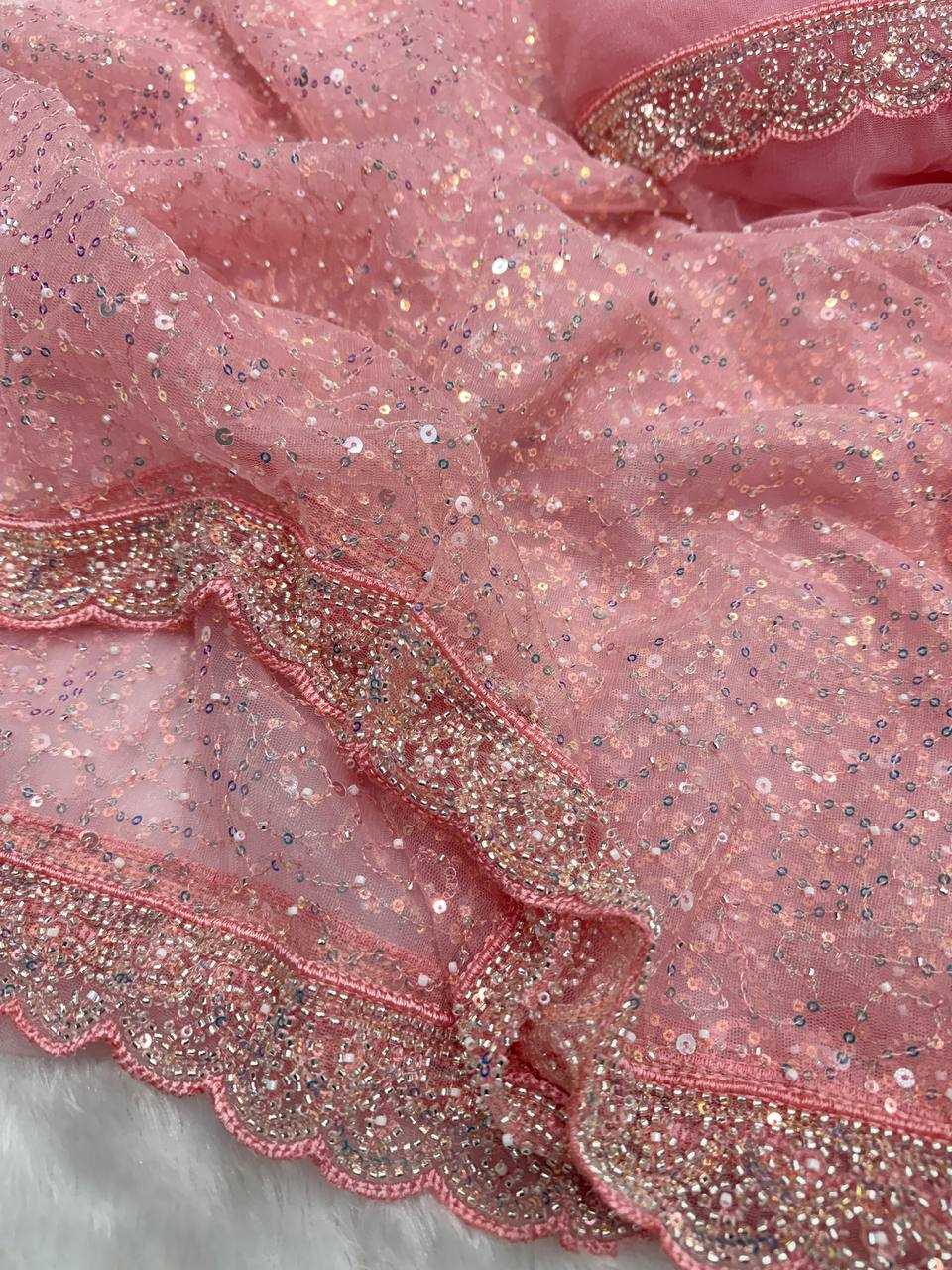 Ynf Soft Net KESH151 5565 Sarees Wholesale Designer Sarees Sequin Sarees Embroidered Sarees Manufacturer- Kapda Export