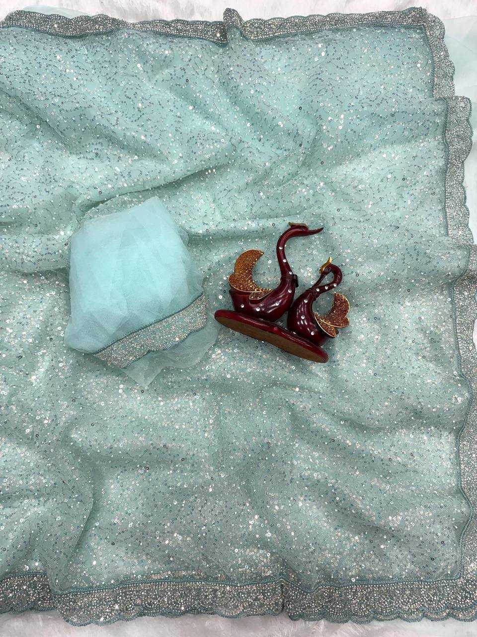 Ynf Soft Net KESH151 5565 Sarees Wholesale Designer Sarees Sequin Sarees Embroidered Sarees Manufacturer- Kapda Export