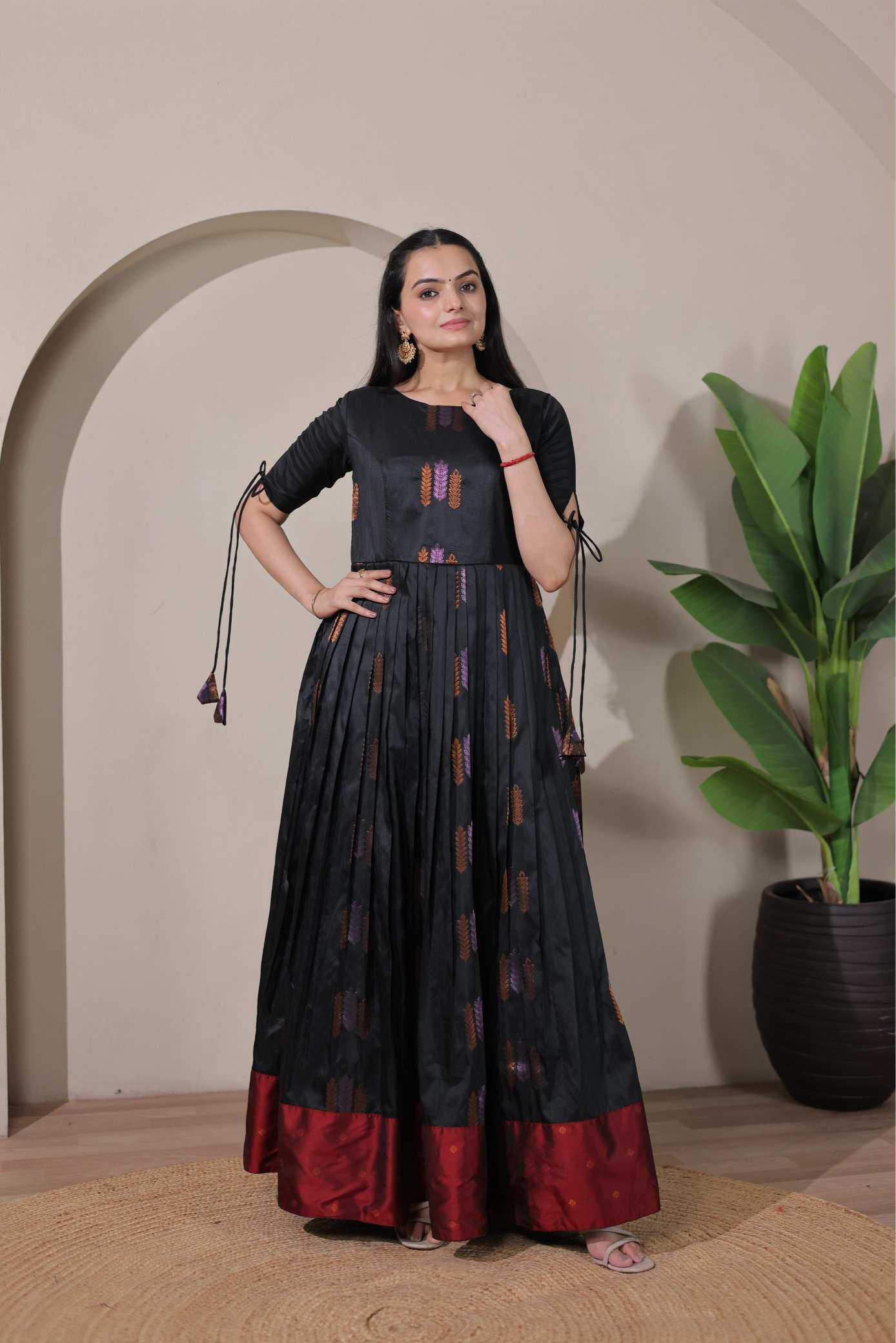 Ynf Soft Silk KESH249 2104 Gowns Wholesale Party Gowns Designer Gowns Silk Gowns Manufacturer- Kapda Export