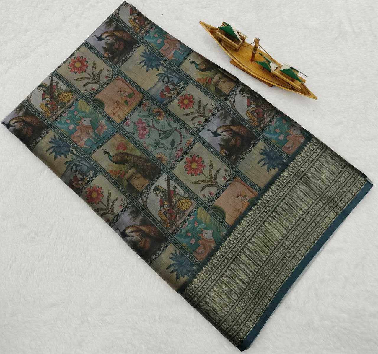 Ynf Soft Silk KESH525 PICHWAI Sarees Wholesale Designer Sarees Kalamkari Sarees Traditional Sarees Manufacturer- Kapda Export