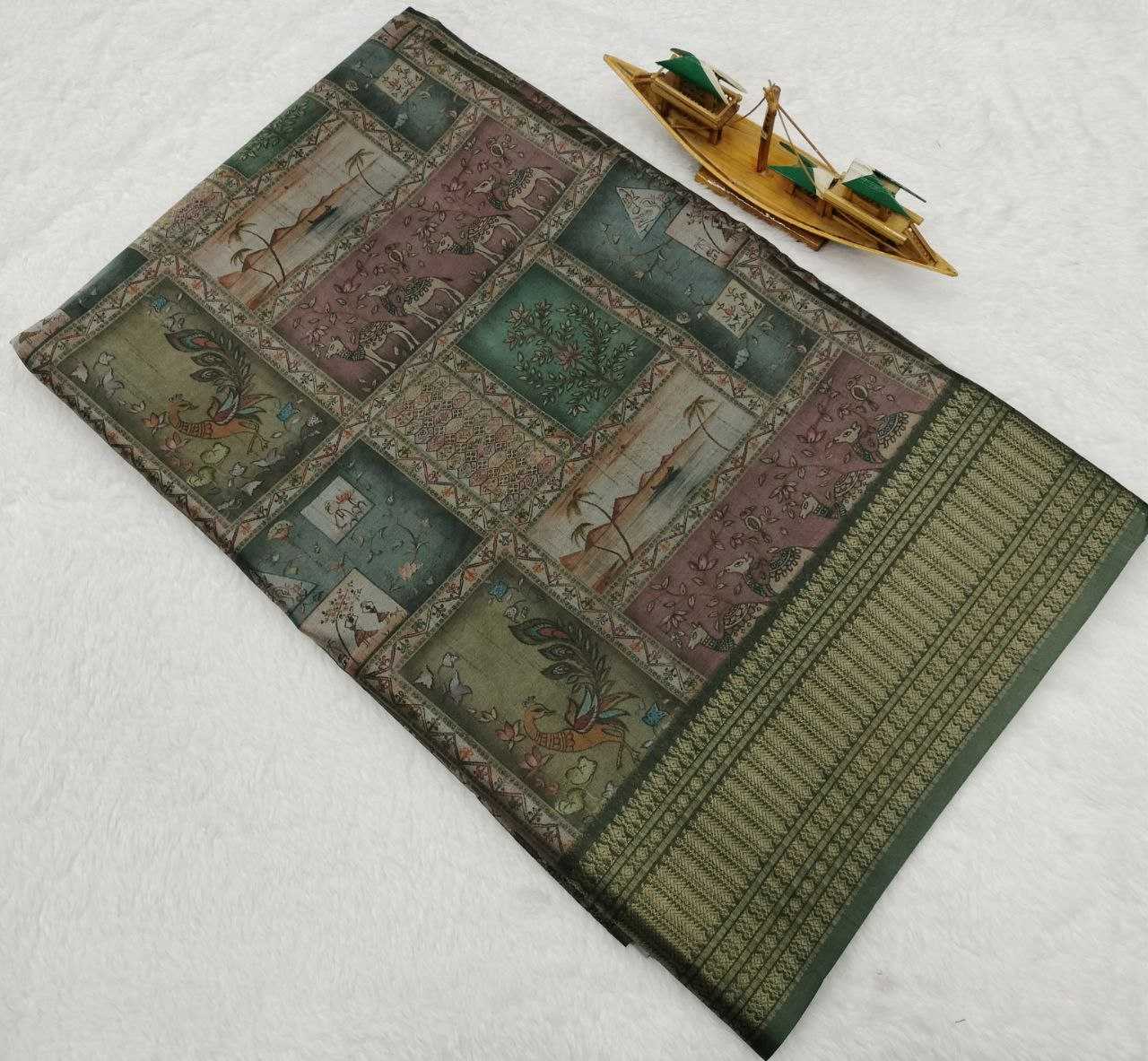 Ynf Soft Silk KESH525 PICHWAI Sarees Wholesale Designer Sarees Kalamkari Sarees Traditional Sarees Manufacturer- Kapda Export