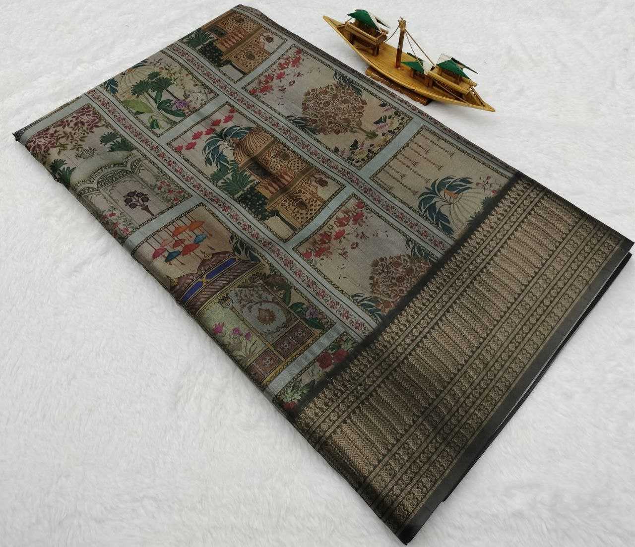 Ynf Soft Silk KESH525 PICHWAI Sarees Wholesale Designer Sarees Kalamkari Sarees Traditional Sarees Manufacturer- Kapda Export
