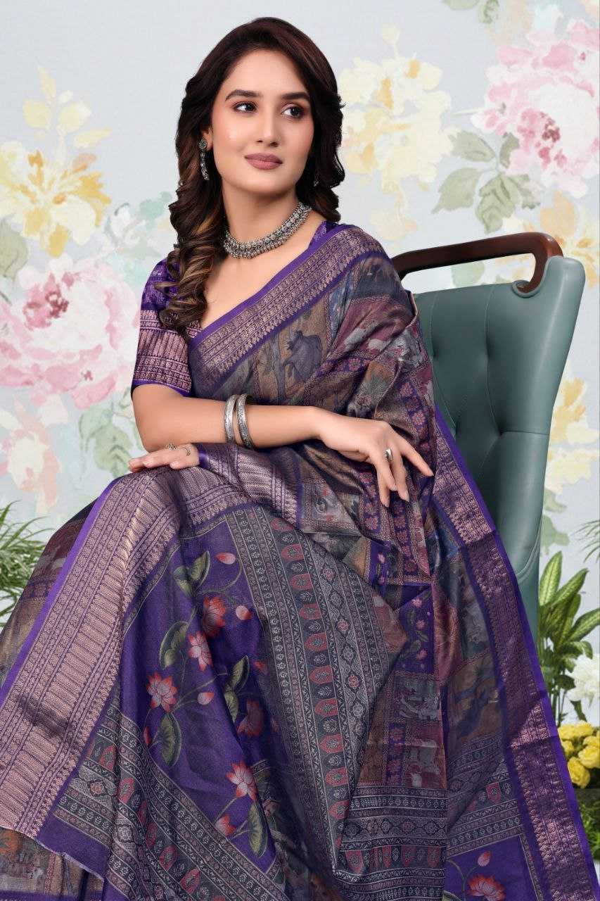 Ynf Soft Silk KESH525 PICHWAI Sarees Wholesale Designer Sarees Kalamkari Sarees Traditional Sarees Manufacturer- Kapda Export