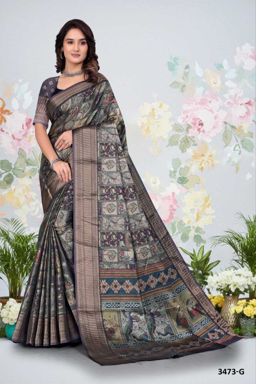 Ynf Soft Silk KESH525 PICHWAI Sarees Wholesale Designer Sarees Kalamkari Sarees Traditional Sarees Manufacturer- Kapda Export