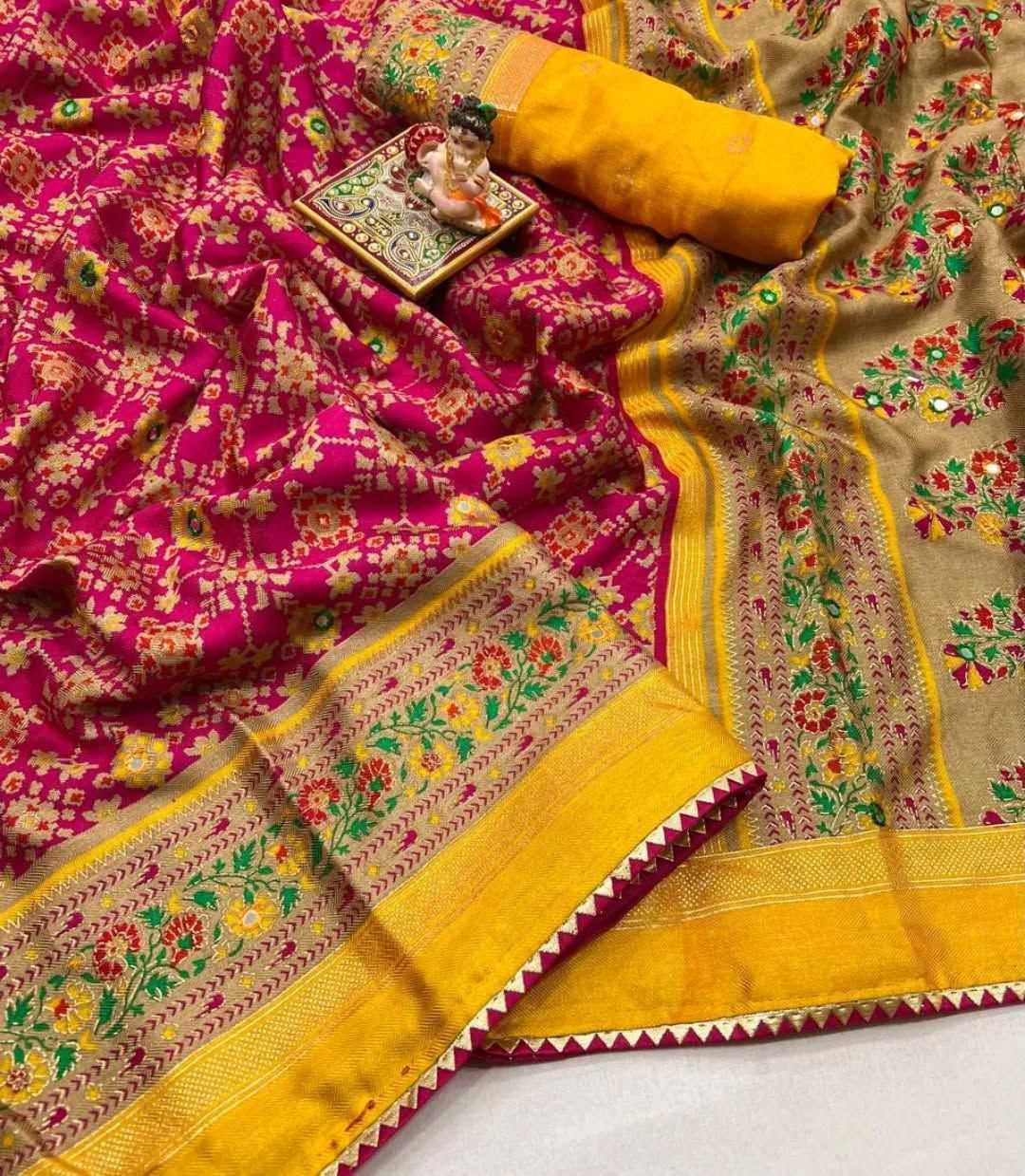 Ynf Soft Silk KESH649 Rihanaah Silk Sarees Wholesale Soft Silk Sarees Printed Silk Saree Designer Silk Sarees Manufacturer- Kapda Export