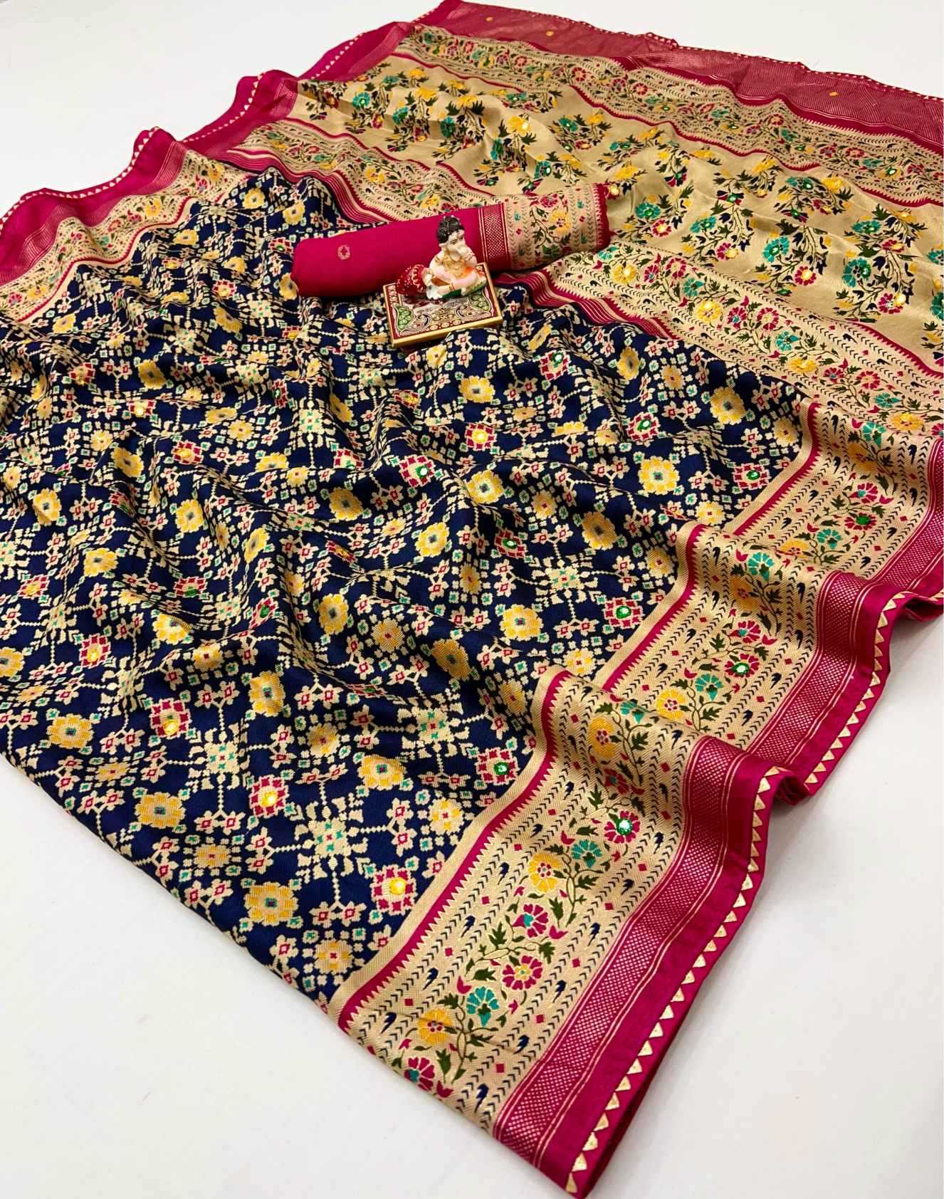 Ynf Soft Silk KESH649 Rihanaah Silk Sarees Wholesale Soft Silk Sarees Printed Silk Saree Designer Silk Sarees Manufacturer- Kapda Export