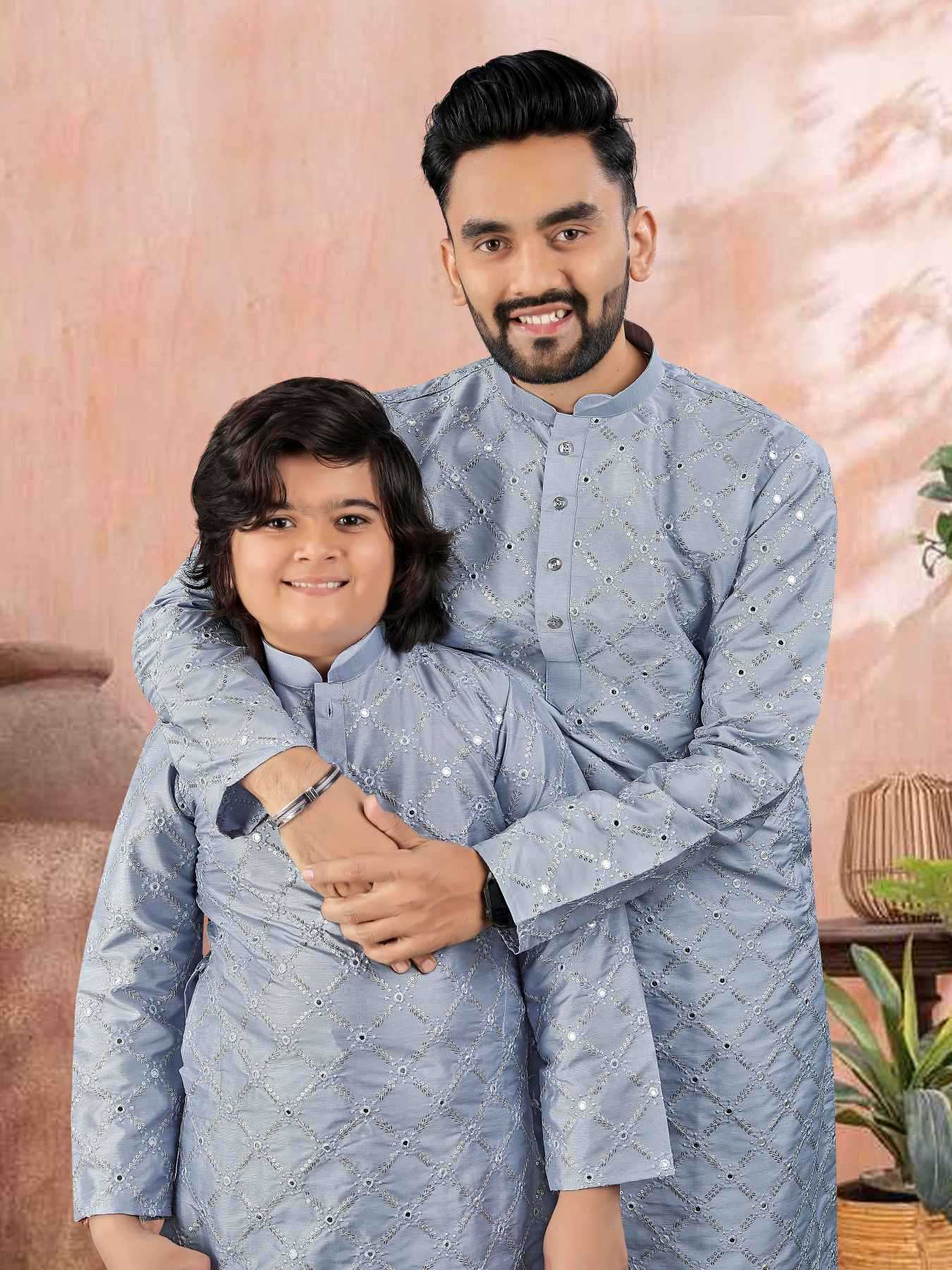 Ynf Soft Silk KESH747 GOLDEN Kids Wear Wholesale Boys Kurta Pyjama Kids Festive Wear Kids Party Wear Ethnic Manufacturer- Kapda Export