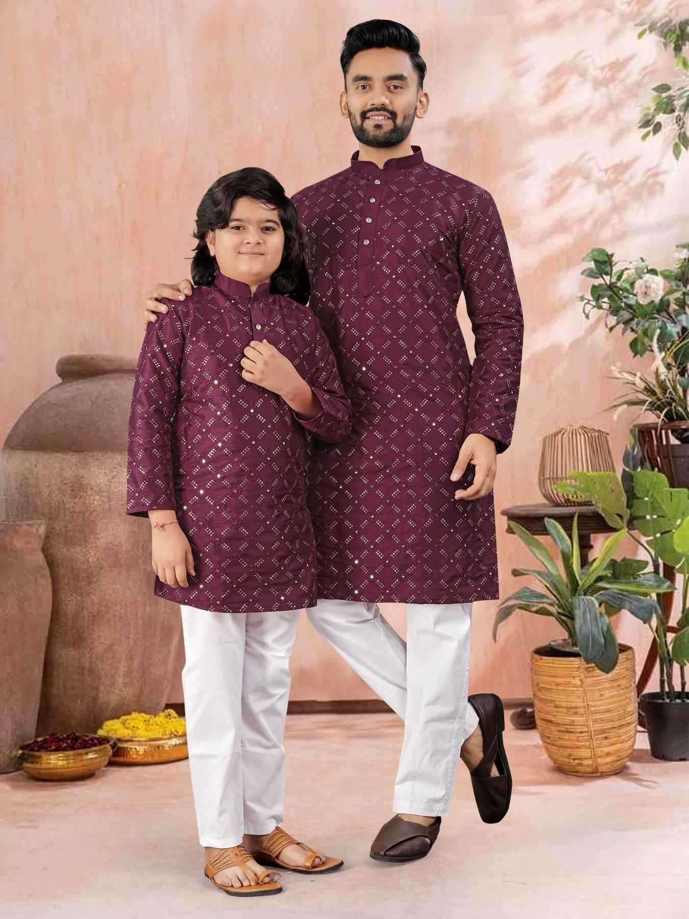 Ynf Soft Silk KESH747 GOLDEN Kids Wear Wholesale Boys Kurta Pyjama Kids Festive Wear Kids Party Wear Ethnic Manufacturer- Kapda Export