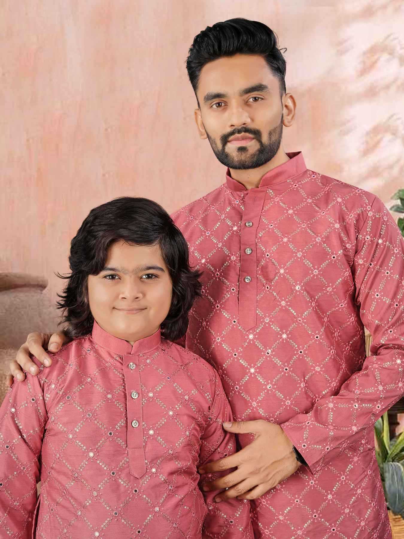 Ynf Soft Silk KESH747 GOLDEN Kids Wear Wholesale Boys Kurta Pyjama Kids Festive Wear Kids Party Wear Ethnic Manufacturer- Kapda Export