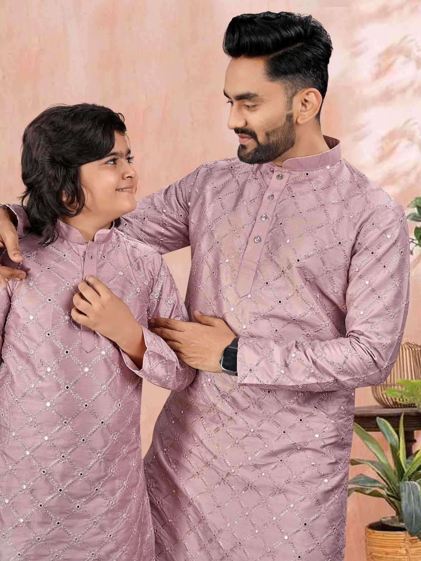 Ynf Soft Silk KESH747 GOLDEN Kids Wear Wholesale Boys Kurta Pyjama Kids Festive Wear Kids Party Wear Ethnic Manufacturer- Kapda Export