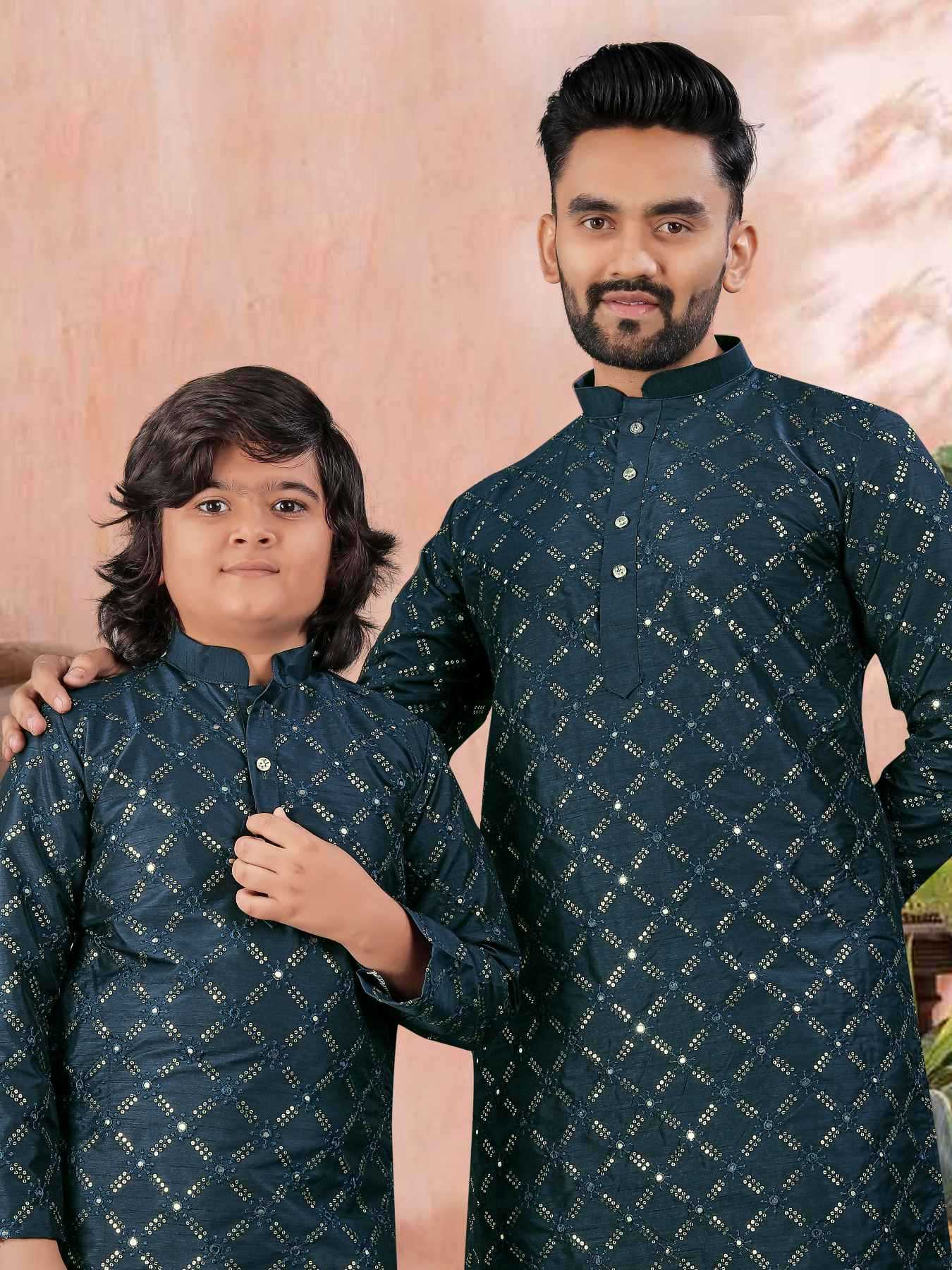 Ynf Soft Silk KESH747 GOLDEN Kids Wear Wholesale Boys Kurta Pyjama Kids Festive Wear Kids Party Wear Ethnic Manufacturer- Kapda Export