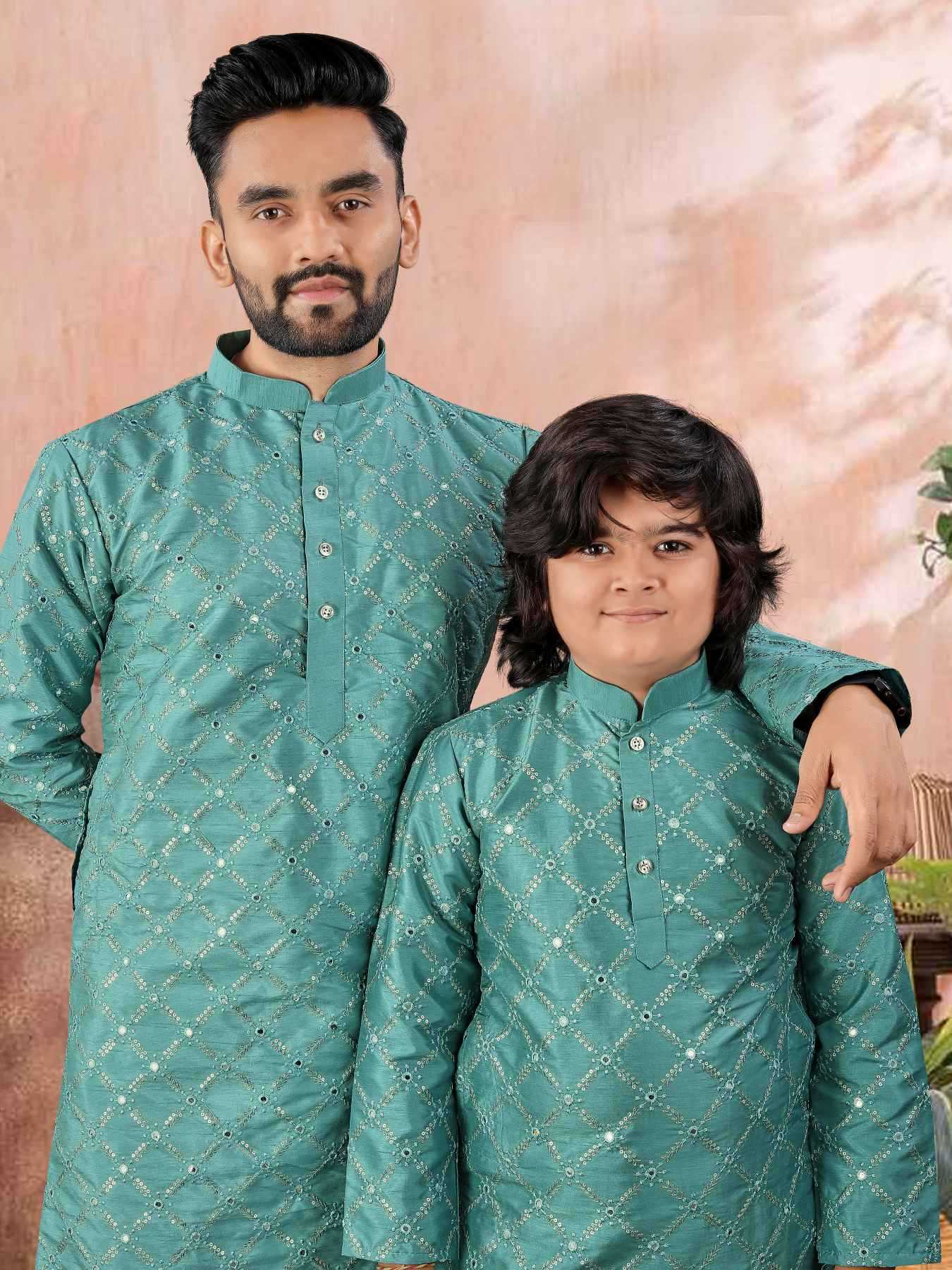 Ynf Soft Silk KESH747 GOLDEN Kids Wear Wholesale Boys Kurta Pyjama Kids Festive Wear Kids Party Wear Ethnic Manufacturer- Kapda Export