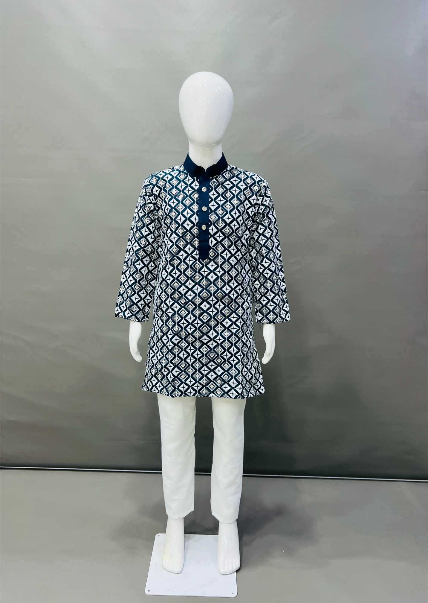 Ynf Soft Silk KESH747 MIRROR Kids Wear Wholesale Boys Kurta Pyjama Boys Ethnic Wear Kids Party Wear Ethnic Manufacturer- Kapda Export