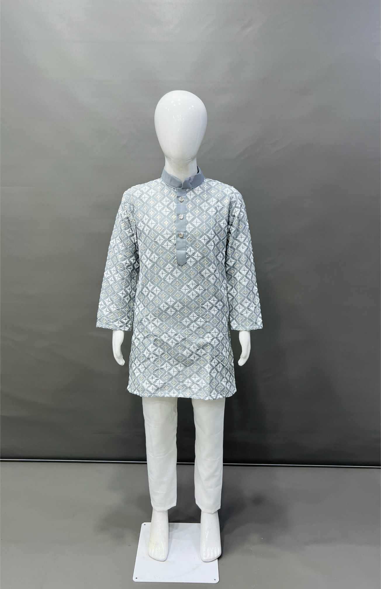 Ynf Soft Silk KESH747 MIRROR Kids Wear Wholesale Boys Kurta Pyjama Boys Ethnic Wear Kids Party Wear Ethnic Manufacturer- Kapda Export