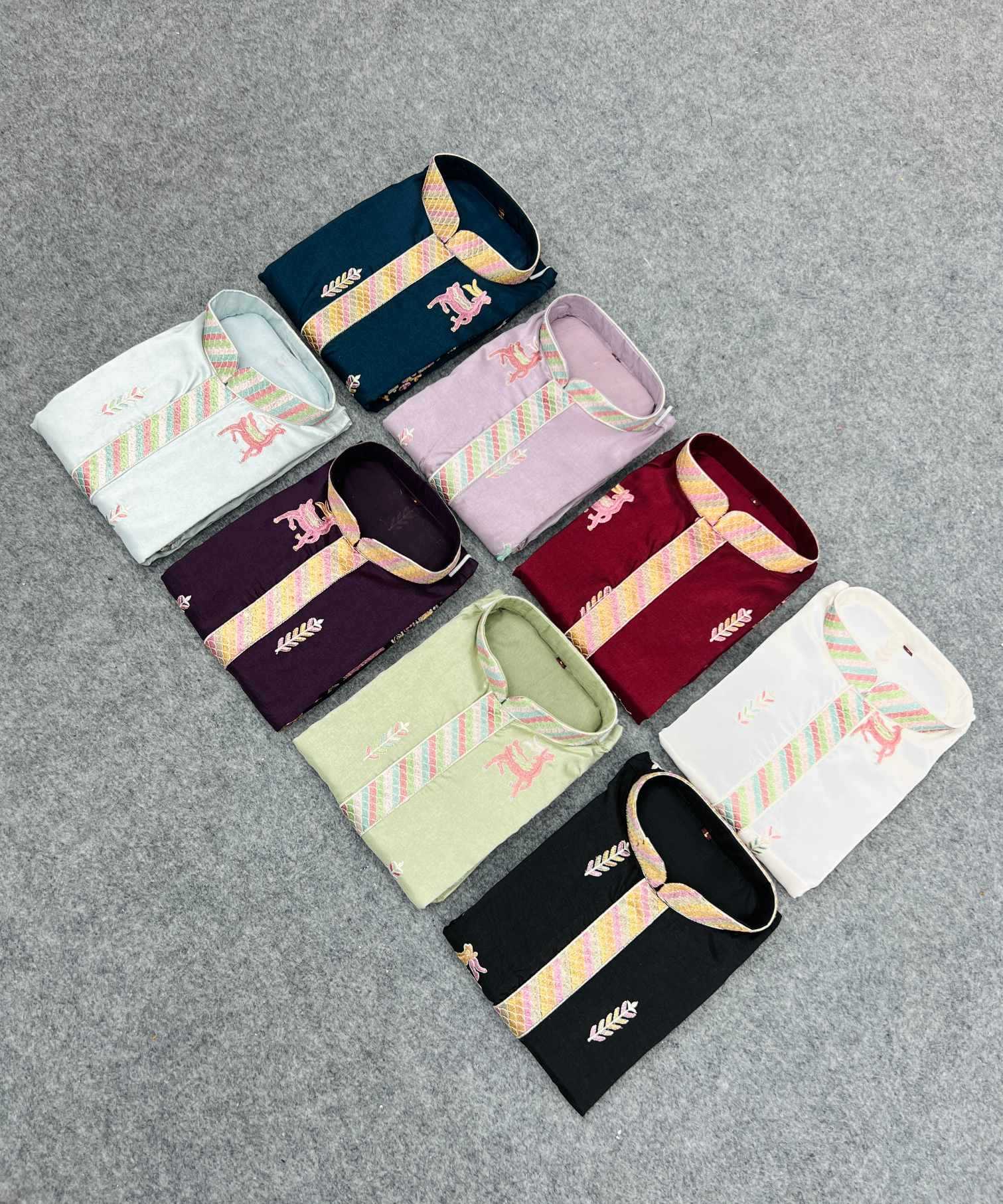 Ynf Soft Silk KESH747 RIVAYAT Mens Wear Wholesale Men Cotton Kurta Embroidered Kurta Pajama Designer Ethnic Set Manufacturer- Kapda Export