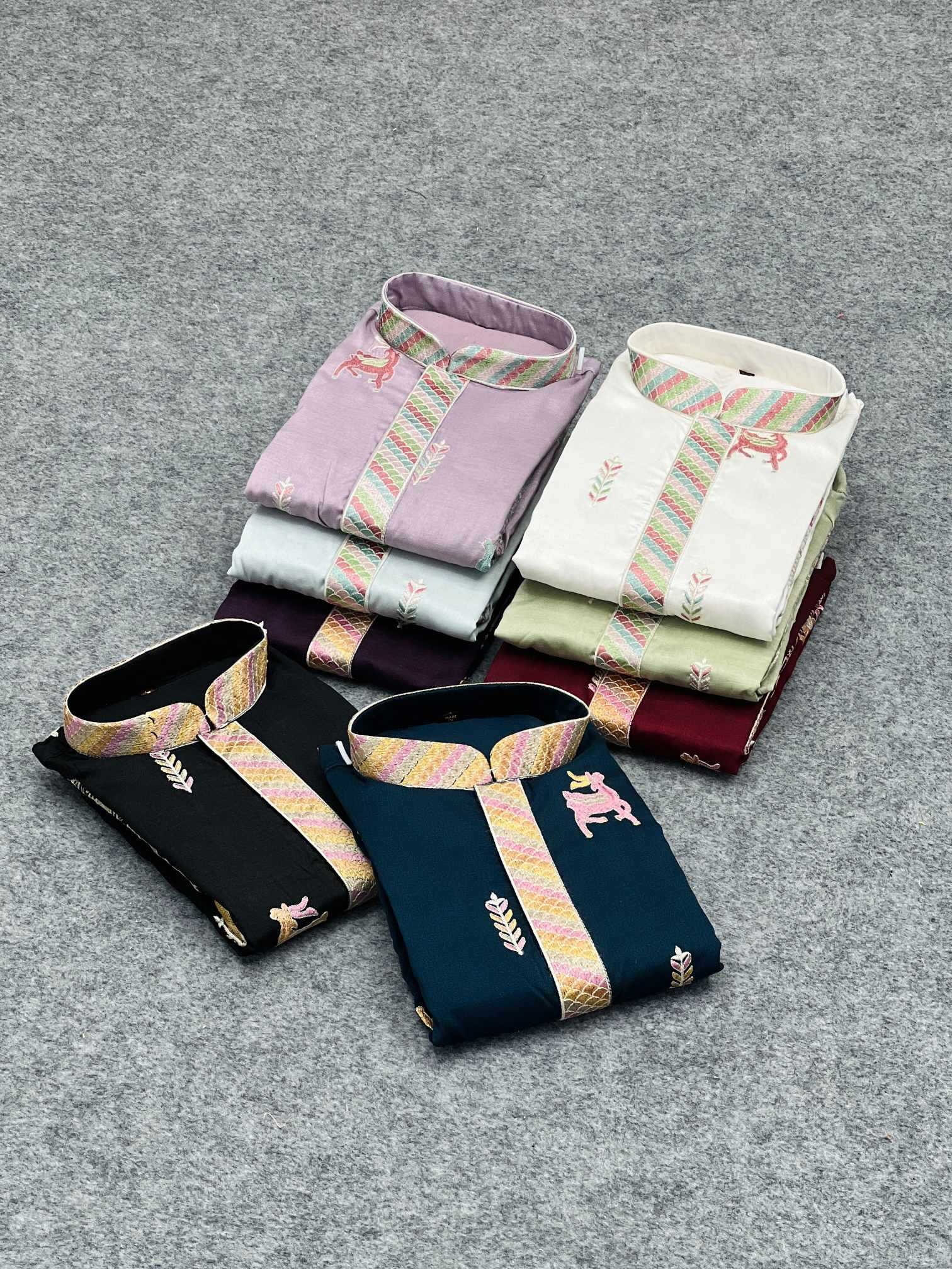 Ynf Soft Silk KESH747 RIVAYAT Mens Wear Wholesale Men Cotton Kurta Embroidered Kurta Pajama Designer Ethnic Set Manufacturer- Kapda Export