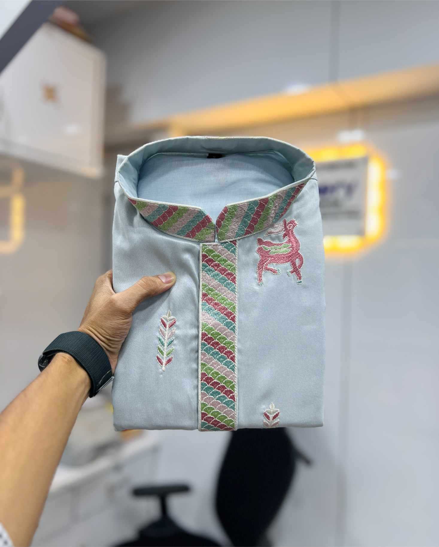 Ynf Soft Silk KESH747 RIVAYAT Mens Wear Wholesale Men Cotton Kurta Embroidered Kurta Pajama Designer Ethnic Set Manufacturer- Kapda Export