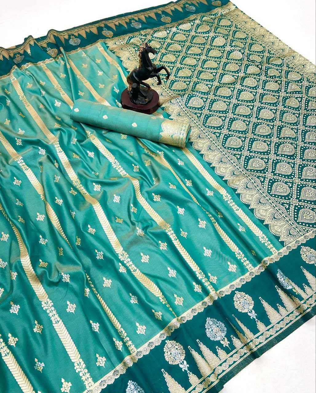 Ynf Soft Silk RIN211 Amrapali Sarees Wholesale Party Wear Sarees Festive Sarees Zari Sarees Manufacturer- Kapda Export