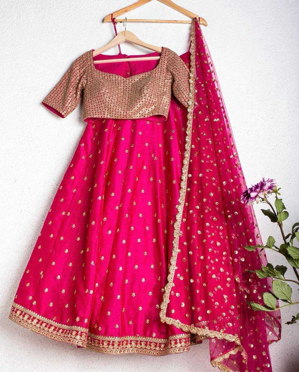 Ynf Soft Tapeta Silk RIN213 P33 Lehengas Wholesale Fancy Lehenga Zari Work Lehenga Sequins Lehenga Manufacturer- Kapda Export