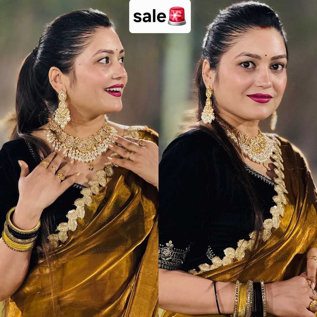 Ynf Soft Tissue RIN216 kirti Sarees Wholesale Sequence Sarees Tissue Silk Saree Embroidered Sarees Manufacturer- Kapda Export