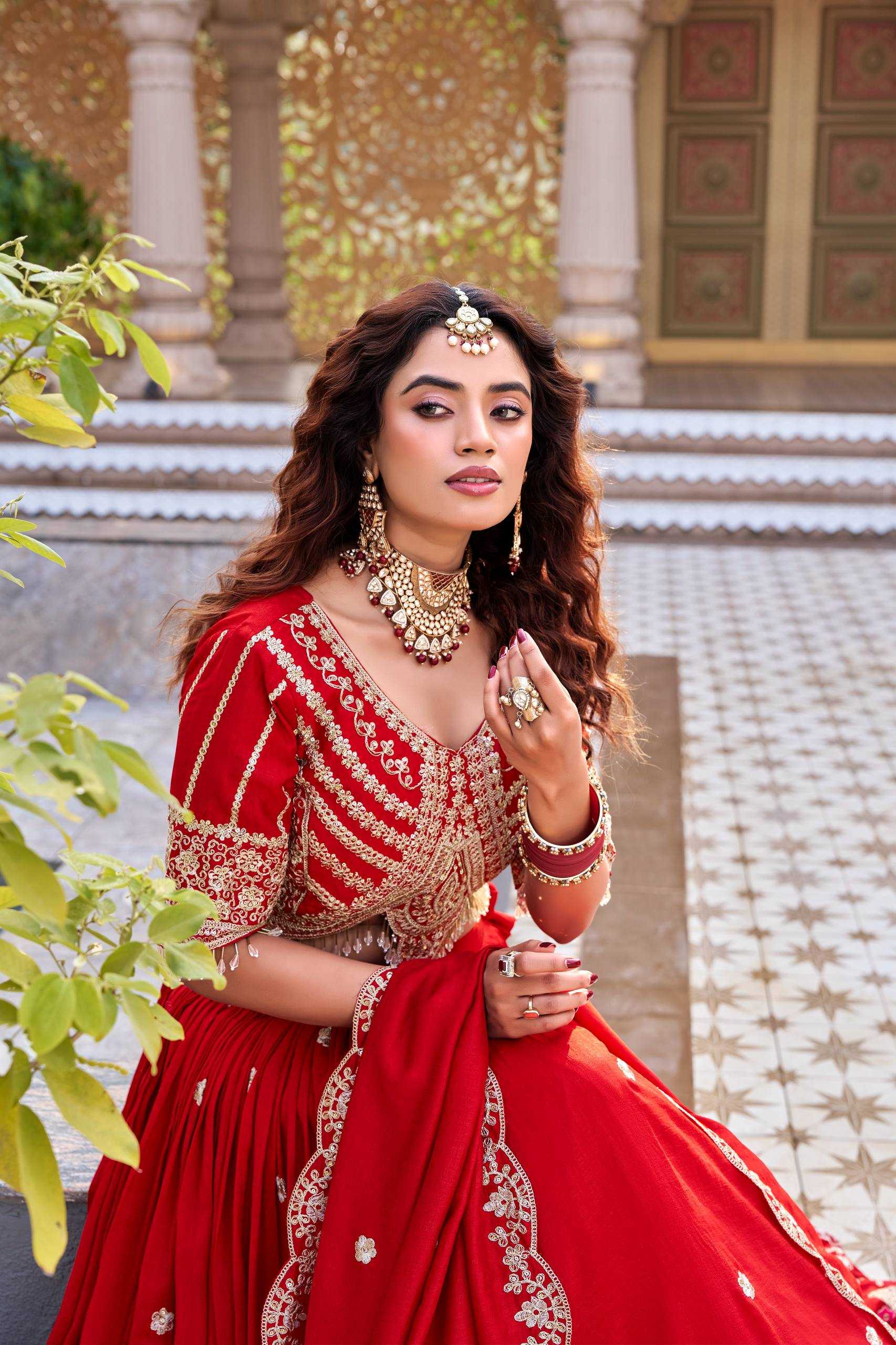 Ynf Soft Vichitra KESH498 161 Lehengas Wholesale Designer Lehenga Embroidered Lehenga Sequins Lehenga Manufacturer- Kapda Export