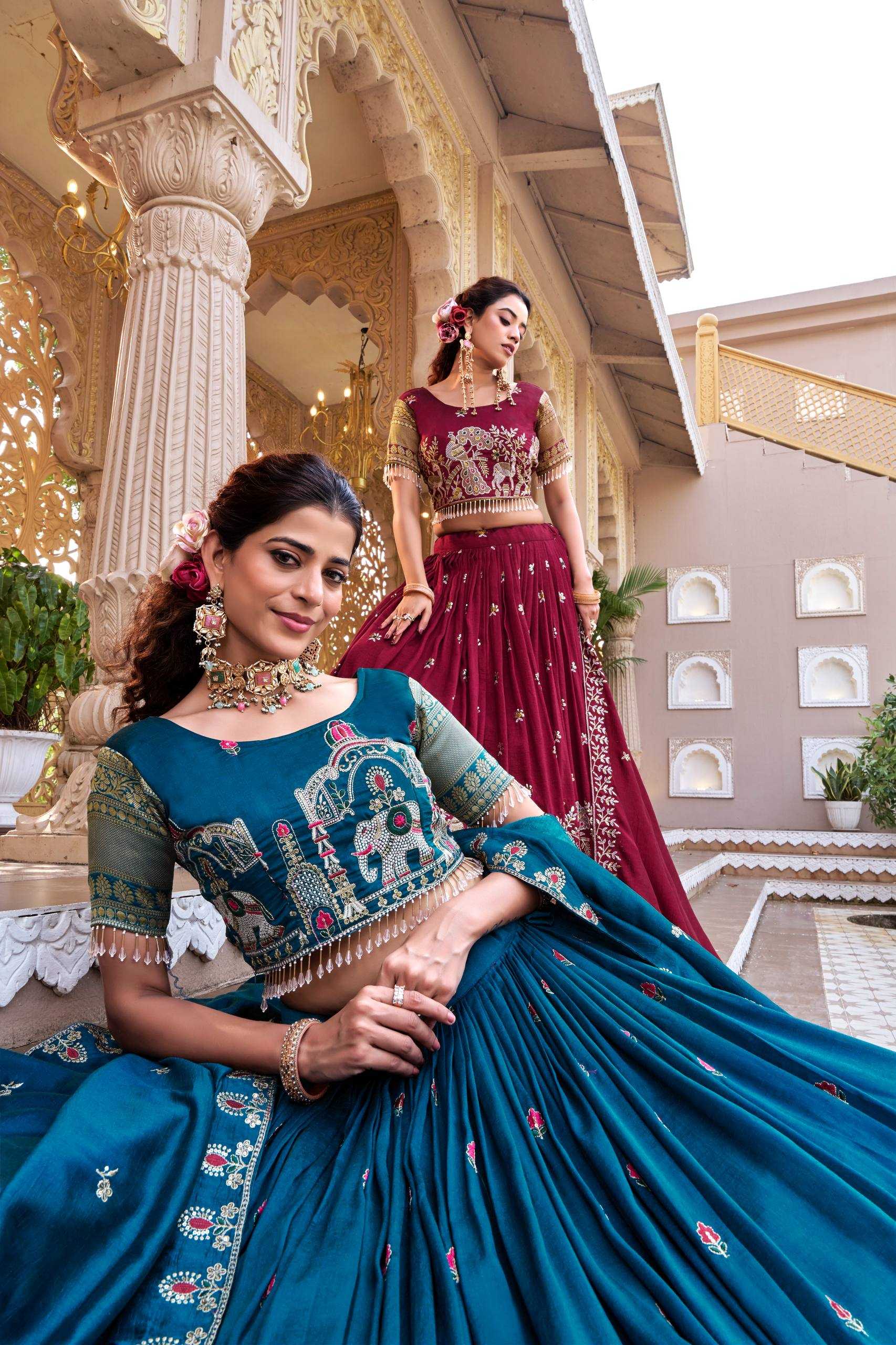 Ynf Soft Vichitra KESH498 163 Lehengas Wholesale Traditional Lehenga Wedding Lehenga Designer Lehenga Choli Manufacturer- Kapda Export