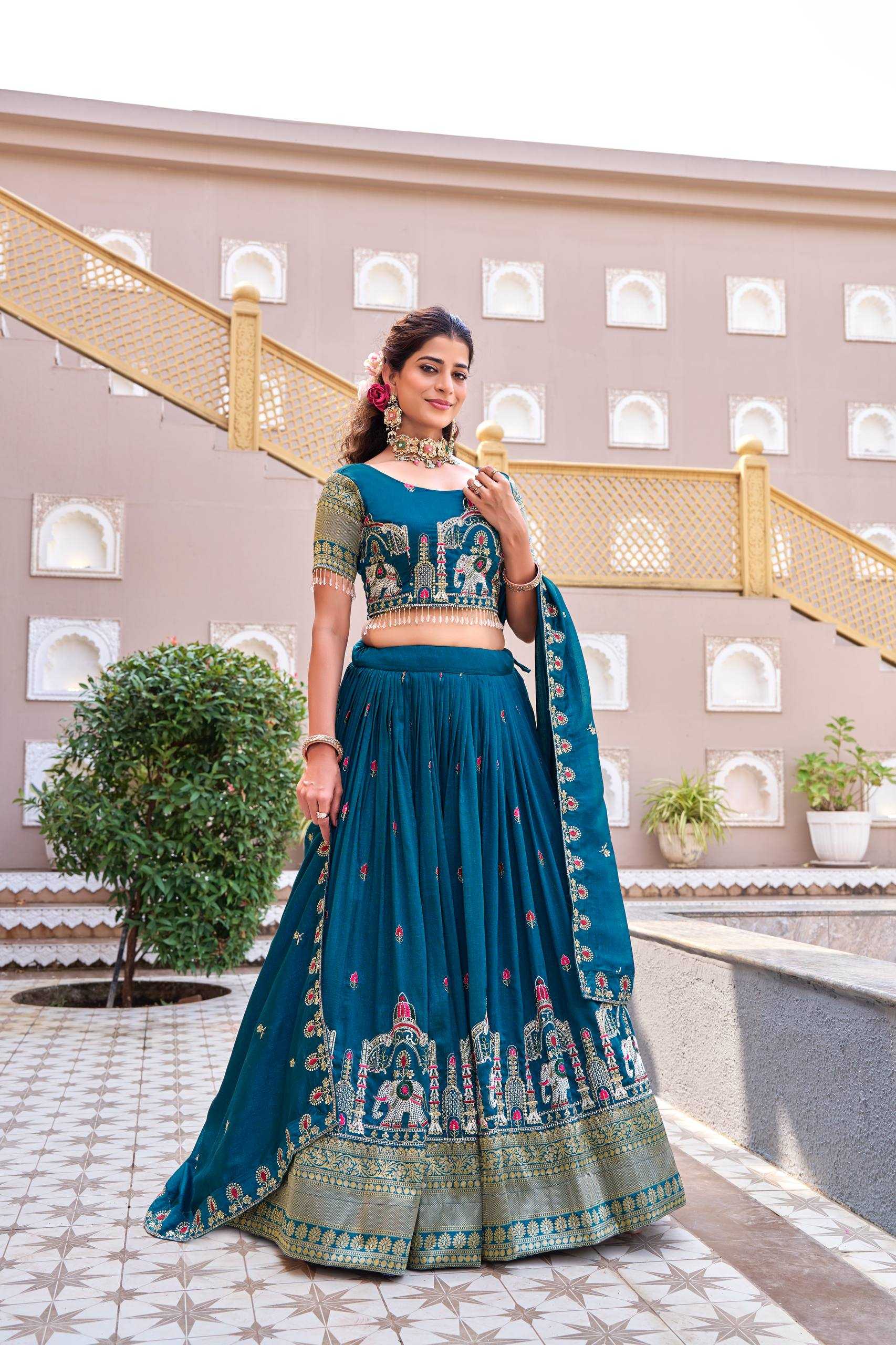 Ynf Soft Vichitra KESH498 163 Lehengas Wholesale Traditional Lehenga Wedding Lehenga Designer Lehenga Choli Manufacturer- Kapda Export