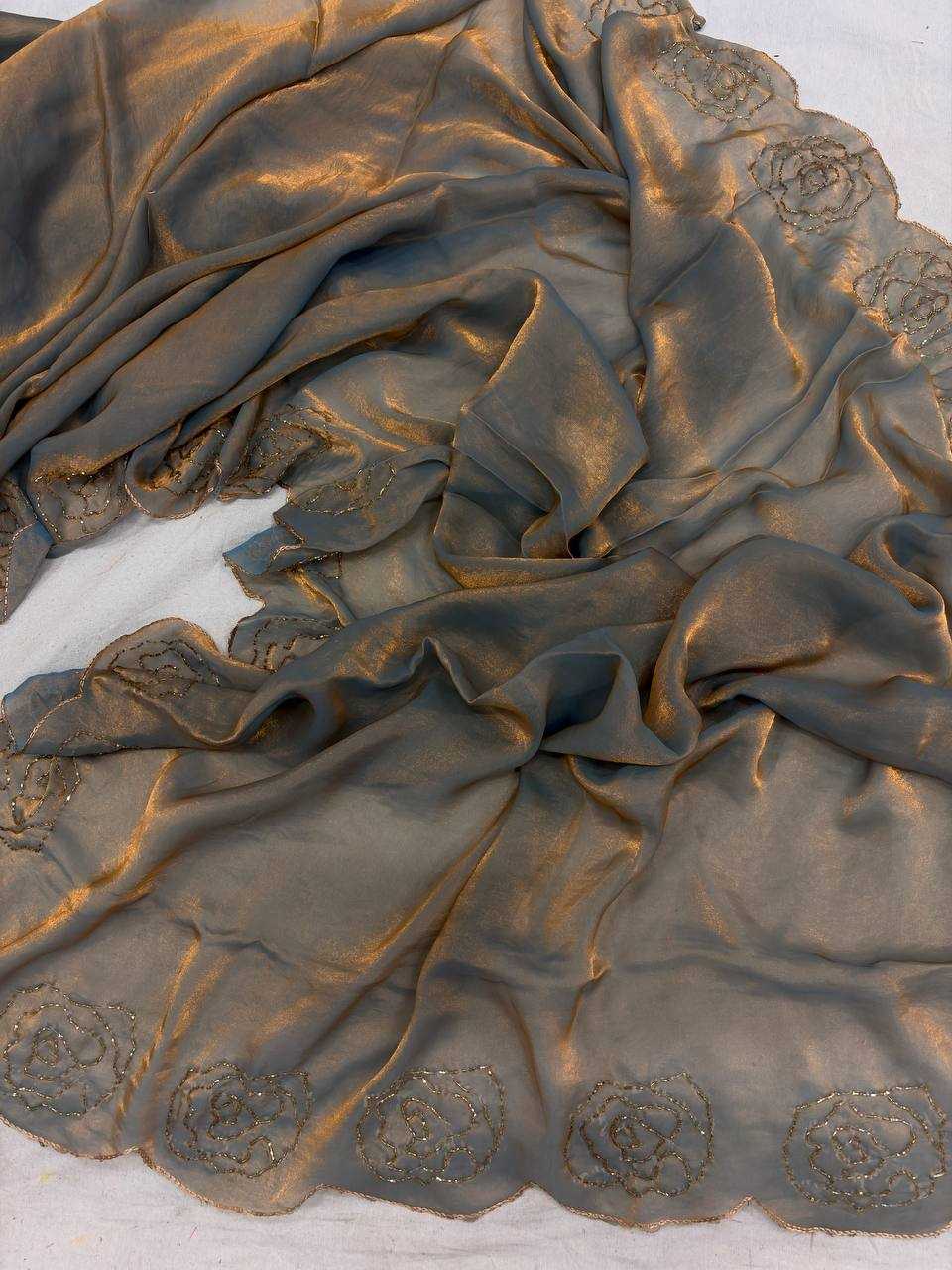 Ynf Space Silk KESH419 Space Sarees Wholesale Designer Sarees Hand Work Sarees Butta Sarees Manufacturer- Kapda Export