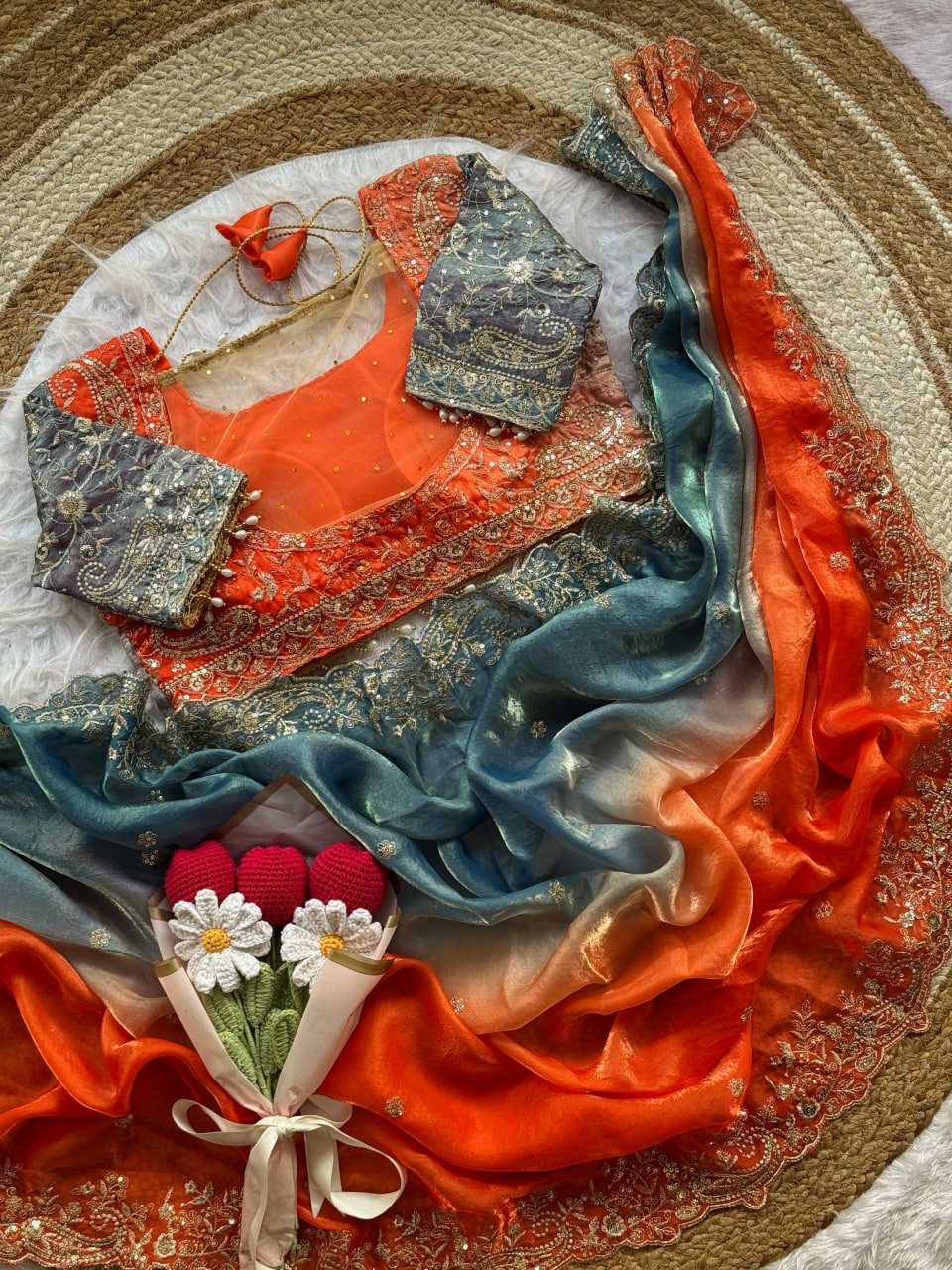 Ynf Space Silk RIN105 LILY PADDING Sarees Wholesale Designer Sarees Fancy Sarees Embroidered Sarees Manufacturer- Kapda Export