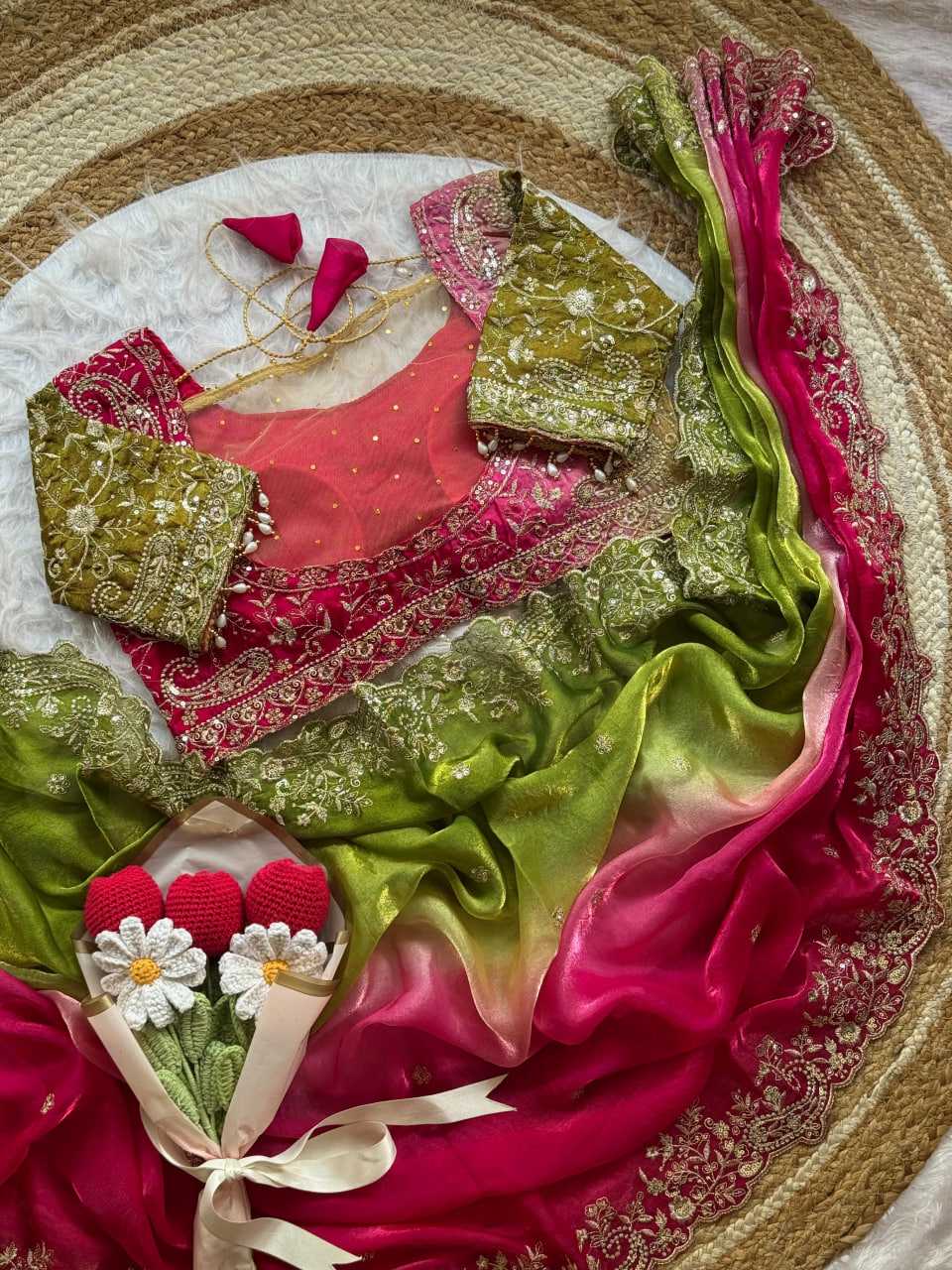 Ynf Space Silk RIN105 LILY PADDING Sarees Wholesale Designer Sarees Fancy Sarees Embroidered Sarees Manufacturer- Kapda Export