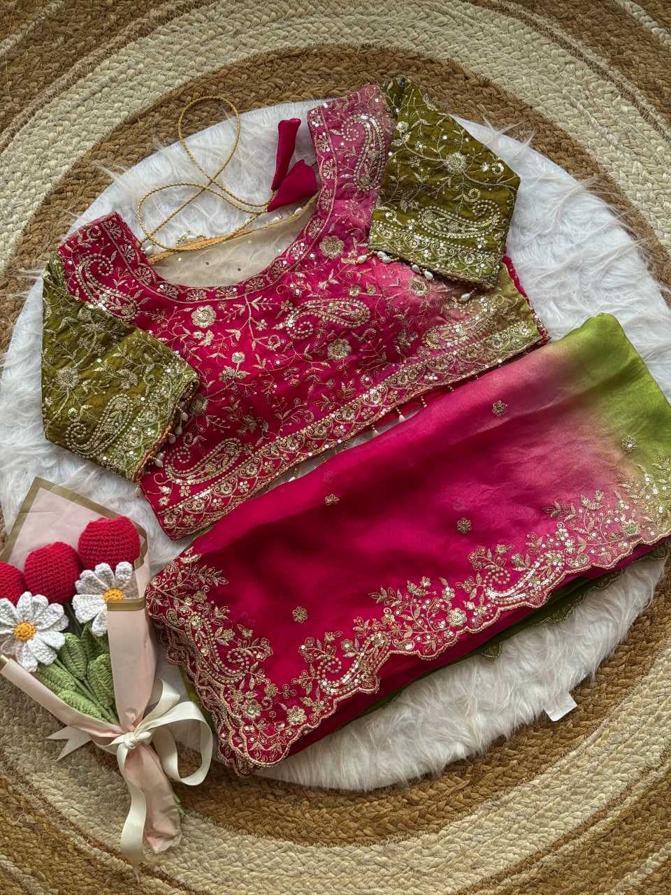 Ynf Space Silk RIN105 LILY PADDING Sarees Wholesale Designer Sarees Fancy Sarees Embroidered Sarees Manufacturer- Kapda Export