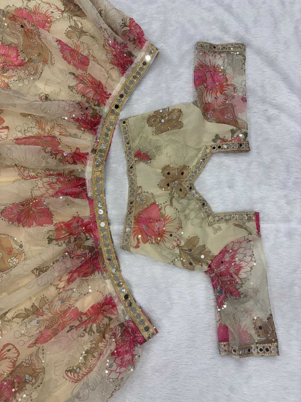 Ynf Tabby Silk KESH508 1118 Lehengas Wholesale Traditional Lehenga Printed Lehenga Mirror Work Lehenga Manufacturer- Kapda Export