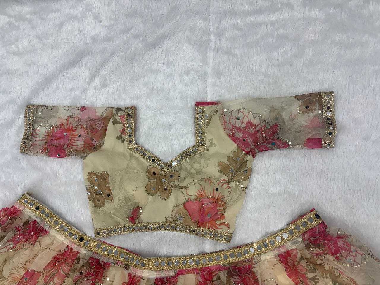 Ynf Tabby Silk KESH508 1118 Lehengas Wholesale Traditional Lehenga Printed Lehenga Mirror Work Lehenga Manufacturer- Kapda Export