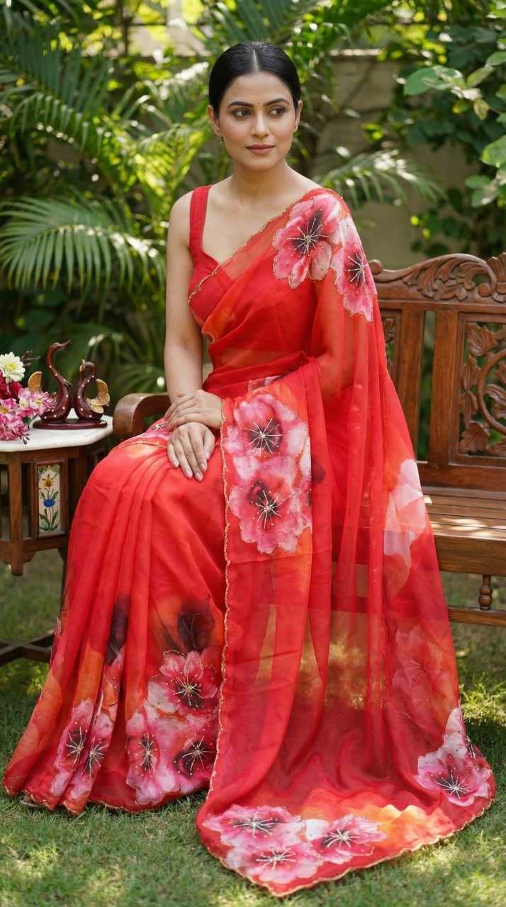 Ynf Tabby Silk KESH651 Meena Sarees Wholesale Printed Sarees Sequence Sarees Hand Work Sarees Manufacturer- Kapda Export